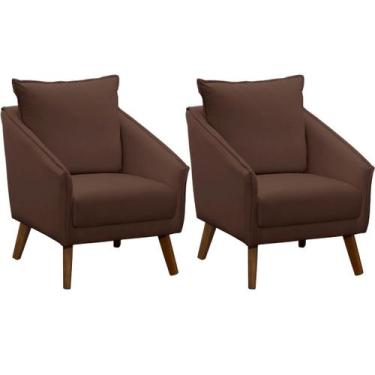 Imagem de Kit 2 Poltronas para Sala e Escritório Decorativas Ellen - Konfort, Ve