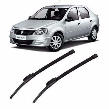 Imagem de Kit Palheta Logan 2007 A 2016 Limpador Parabrisa Silicone - Tiger, Pre