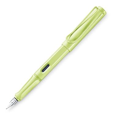 Imagem de LAMY safari springgreen - Caneta tinteiro com grip ergonômico e pena de aço polido M - ideal para escrita e caligrafia - incluindo cartucho azul LAMY T 10