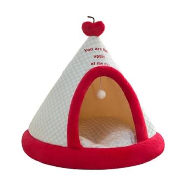 Imagem de Stgfyxgs Gato Gato Iluminado Casa Adormecida Snooze Lavable Interior Auto-aquecimento No Leito de Tenda Chenil de Estimação para Pomerânia Bate-papo Cachorro