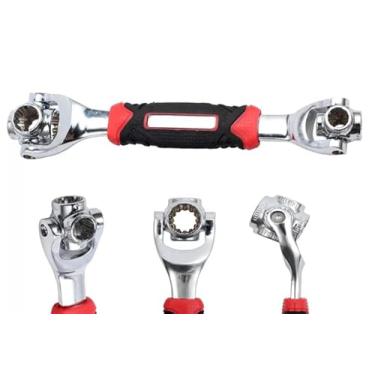 Imagem de Kit de Ferramentas Chave Magica 48 em 1 Multifuncional 360 Graus Universal Soquete Chave de Boca Completo para Reparos Profissional PREMIUM