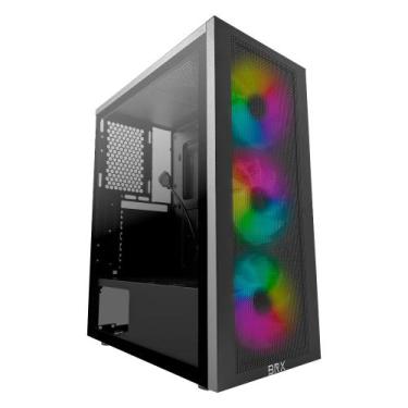 Imagem de Gabinete Gamer Lateral vidro 3 Coolers RBG Zephy CA-056 BRX