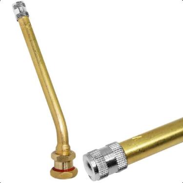 Imagem de Bico Pito Válvula Para Roda Pneu Sem Câmara Caminhão Ônibus 110mm Linh