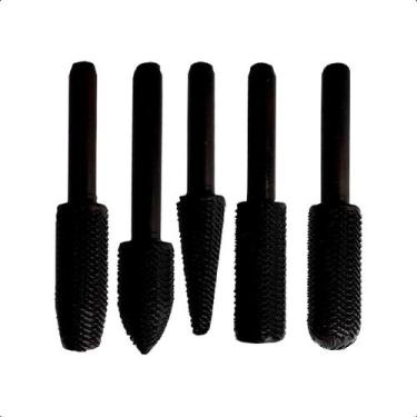 Imagem de Kit 5 Peças Lima Rotativa Fresa Profissional P/ Retífica Aço - BESTFER