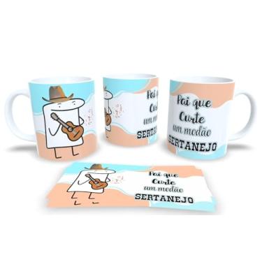 Imagem de Caneca de Porcelana Dia dos Pais – Presente Engraçado para Pai com Amor e Humor P15 (Pai que curte um modão sertanejo)