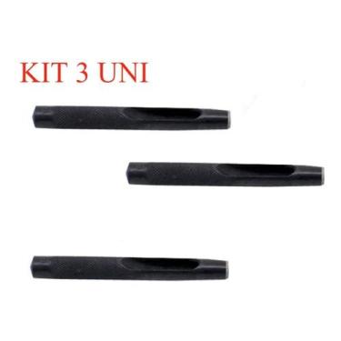 Imagem de KIT 3 Vazador Furador  P/ Couro Eva Lonas Cinto starfer 12mm