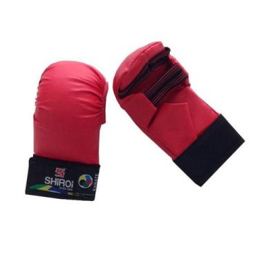 Imagem de Luva Karate Shiroi Oficial CBK 5D Vermelha, M