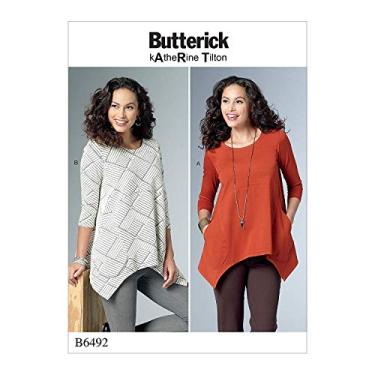 Imagem de Butterick Patterns 6492 ZZ,Misses Tunic,Sizes Lrg-Xxl, Tissue, Multi-Colour, 17 x 0.5 x 22 cm