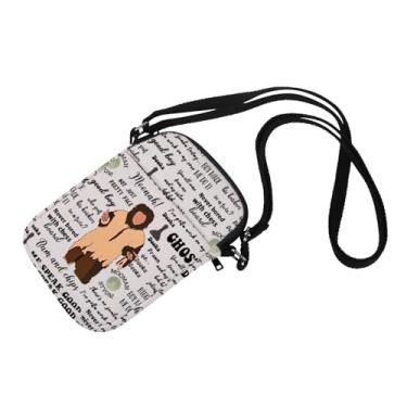 Imagem de MNIGIU Bolsa transversal inspirada no programa de TV Ghost com citações de programas de TV fantasma para fãs do Capitão Pat Butcher Robin Thomas Thorne, Moonah