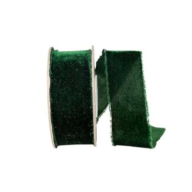 Imagem de Reliant Ribbon Fita de veludo com borda desgastada Dutchess, floresta