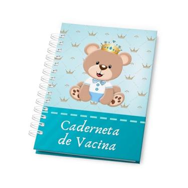 Imagem de Caderneta de Vacinação do Bebê Atualizada – Modelo SUS com Capa Dura para Menino – Registro de Vacinas, Saúde e Crescimento Infantil – Tema Ursinho Príncipe