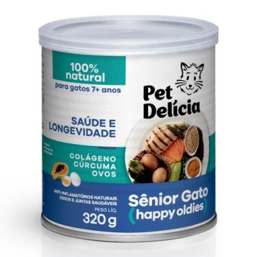 Imagem de Alimento úmido pet delícia senior 320g gatos adultos - Pet Delicia