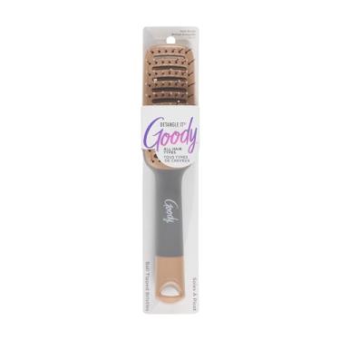 Imagem de Goody Escova de cabelo ventilada Detangle It, escova desembaraçadora de secagem rápida com cerdas flexíveis, use como uma escova de desembaraçar ou pentear para lidar com emaranhados, nós e frizz,