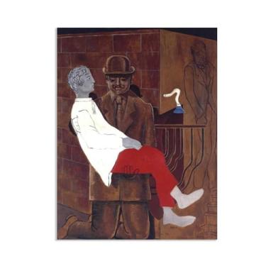 Imagem de Max Ernst Arte de parede, Pietà, reproduções de arte em tela pinturas famosas pôsteres Max Ernst Print Abstract Pictures Wall Decor 100x70cm (33x28in) sem moldura