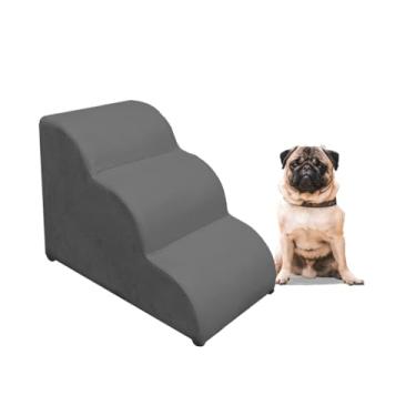 Imagem de Escadas Pet para Cachorro e Gato - Rampa Nuvem Macia e Segura(Cinza)
