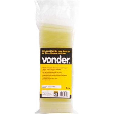 Imagem de Cola em Bastão para Pistola de Cola Quente 8 mm VONDER Pacote 1 kg com