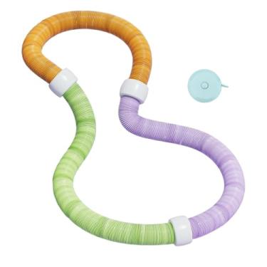 Imagem de Vaveren Aro de ginástica com mola macia, equipamento para exercícios, aro de abdômen com peso para cintura, pilates, viagens em ambientes internos, Verde com 1.2kg