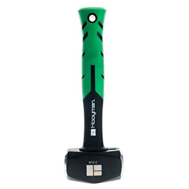 Imagem de Hooyman Martelo de martelo com estrutura resistente, cabo ergonômico antiderrapante e núcleo de fibra de vidro para jardinagem, gerenciamento de terra, trabalho no quintal, agricultura e ao ar livre