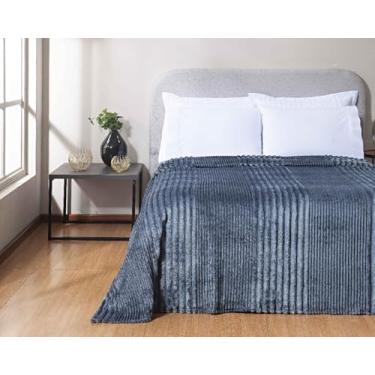Imagem de Manta Cobertor Zurique Toronto 280 Gr/m² Alta Gramatura Macio e Quente (CHUMBO(TORONTO), Casal)