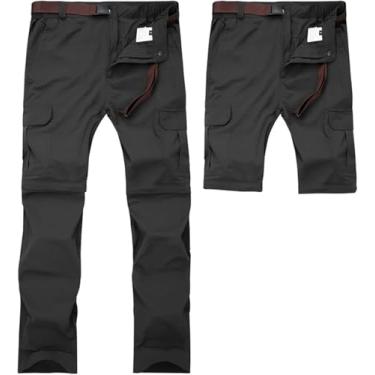 Imagem de M-7xl Calça Removível De Secagem Rápida Para Homens De Tamanho Extra Grande, Calças De Caminhada Respiráveis De Verão, Esportes Ao Ar Livre Caminhadas Trekking Pesca, Black, 4XL