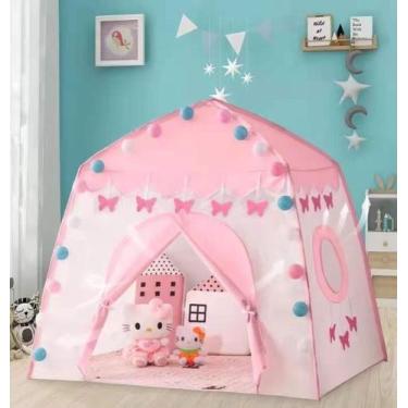 Imagem de Barraca Infantil Menino Tenda Cabana Crianca Azul foguete Barata, Borb