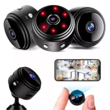 Imagem de Câmera Espiã Mini Grava Micro Áudio Voz Wifi Recarregável - IP Cam