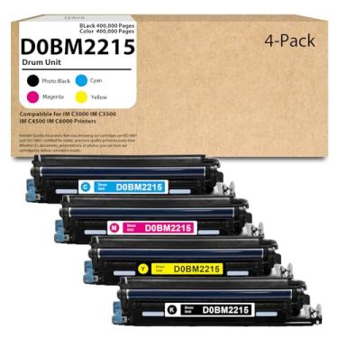 Imagem de D0BM2215 D0BM2216 Unidade de tambor de substituição de alto rendimento para impressoras Ricoh D0BM2215 D0BM2216 para impressoras IM C3500 C4500 C6000 C3000, pacote com 4