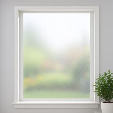 Imagem de Genérico Filme Jateado 2 metros x 45 cm = 0,90m² Eletrostático e Adesivo Grossa Para Vidro Janela Box Espelho