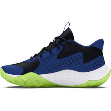 Imagem de Under Armour Tênis de basquete adulto unissex Jet '23, (007) preto/azul técnico/prata metálico, 13 Women/11.5 Men