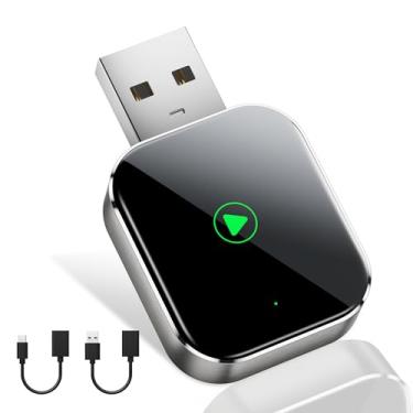Imagem de Adaptador sem fio Mini CarPlay para Apple iPhone – Converte com fio para adaptador CarPlay, Dongle Stick CarPlay para carros Apple Wired CarPlay e para iPhone iOS 10+, USB e Tipo-C, Plug & Play