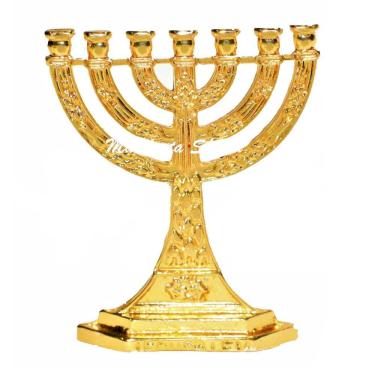 Imagem de Menorah Candelabro Jerusalém Miniatura