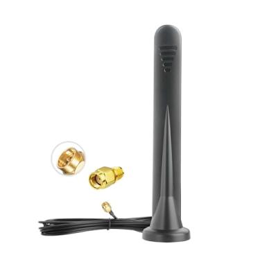 Imagem de Bingfu Antena GSM 3G 4G 5G 600-6000MHz 3dbi SMA macho base magnética com cabo de 3 metros para roteador celular, modem móvel, hotspot, trilha, câmera
