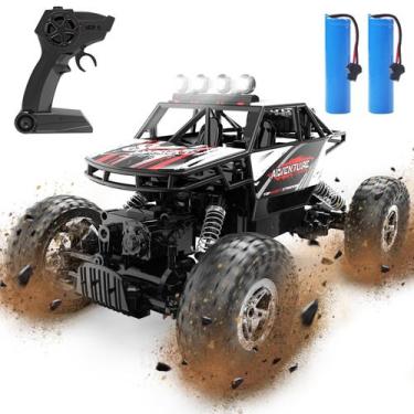 Imagem de Carro RC DEERC DE45 1:14 Off Road Monster Truck 4WD com 2 baterias