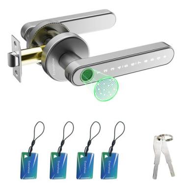 Imagem de Fechadura de porta com impressão digital Evanshow Biometric Keyless En