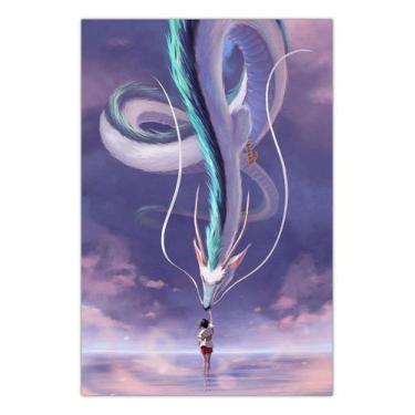 Imagem de Quadro A3 em MDF A Viagem de Chihiro Studio Ghibli - Placa - Pomps Gee