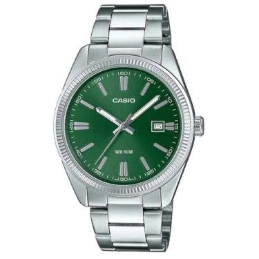 Imagem de Casio MTP-1302PD-3AVEF Relógio analógico masculino movimento de quartzo japonês com pulseira de aço inoxidável, prata, MTP-1302PD-3AVEF, prata, MTP-1302PD-3AVEF, Prata, MTP-1302PD-3AVEF