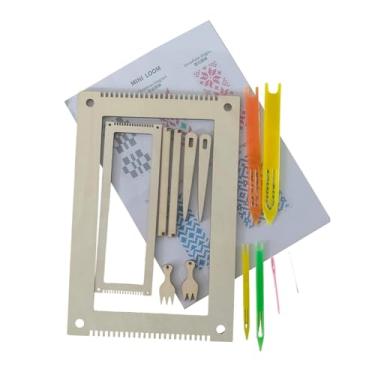 Imagem de CarpNettore Kits de Tear, Máquina de Tear, para Operar, Ferramentas Multifuncionais Criativas para Tricô Manual, Artesanato DIY para Iniciantes, Presente, Style a