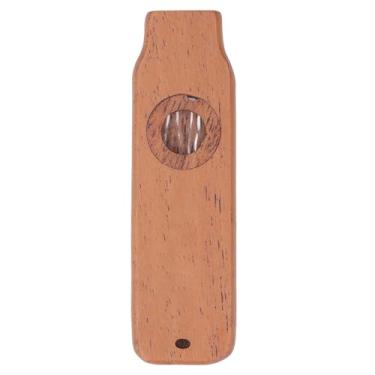 Imagem de Domary Instrumento Musical Kazoo de Mogno Profissional Portátil para Crianças e Adultos Iniciantes (Tipo 3)