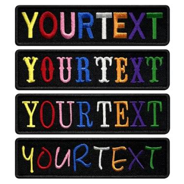 Imagem de Remendos de nome bordados personalizados, etiquetas de fitas táticas militares personalizadas para camuflagem uniforme jaqueta de trabalho camisas de roupas bolsas de roupas cores mistas bordado fio