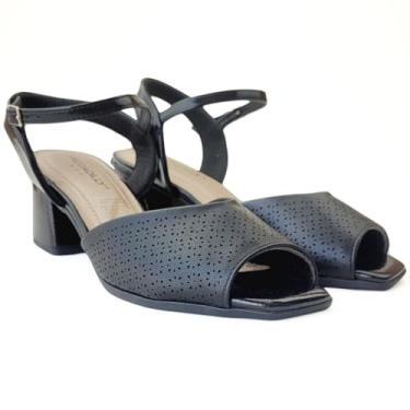 Imagem de Sandália Feminina Salto Tamanho:40;Cor:Preto