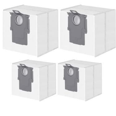 Imagem de Pacote com 4 sacos de pó compatíveis com Roborock Q5 Max+/S8+/S8 Pro Ultra/S7 MaxV Ultra/S7Max Ultra/Q7+/Q7 Max+/Q8 Max+/Q5 Pro+/Q5+,3,2L Aspirador de pó de grande capacidade, acessórios para saco de