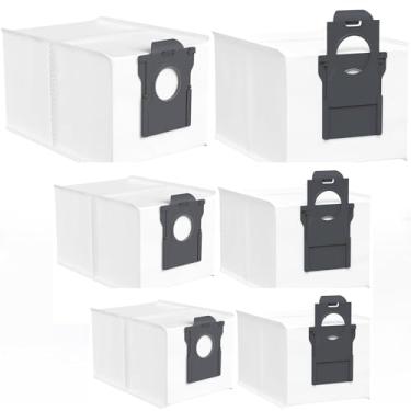 Imagem de Pacote com 6 sacos de pó compatíveis com aspirador de pó Dreame X30 Ultra / X40 Ultra / X50 Ultra / L10s Pro / L10s Ultra Gen 2/L40 Robô, aspirador de pó de grande capacidade 3L, acessórios para saco