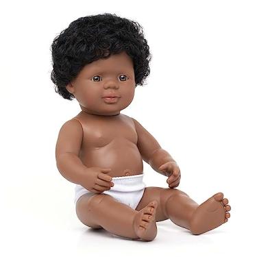 Imagem de Miniland Doll 15'' African American Boy (Polybag) - Made in Spain, Anatomically Correct, Quality