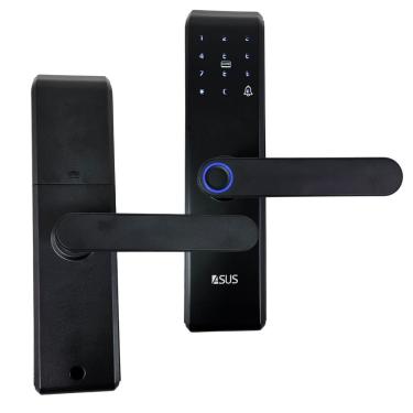 Imagem de Fechadura Digital Eletronica Biometrica Wifi App Celular Portao Porta Senha Chave Cartao Rt Segurança Residencia Casa