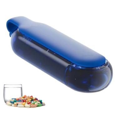 Imagem de Porta Remedio Pilula Comprimido Capsula Compartimento Divisoria Estojo Resistente Portatil Seguro Mala Bolsa Viagem