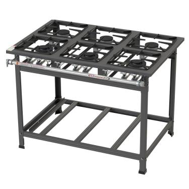 Imagem de Fogão Industrial Itajobi 6 Bocas Baixa Pressão Com 3 Bocas Duplas Ativo P7