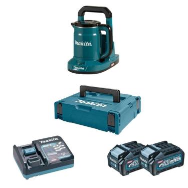 Imagem de Kit Chaleira à Bateria 40v Xgt Kt001gz 800ml + 02 Baterias 40v 4ah Xgt 191k08-2 + Carregador Rápido