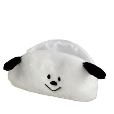 Imagem de Estojo de lápis Cute Panda, tecido de pelúcia, bolsa de caneta com zíper, 20,5 cm
