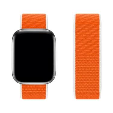 Imagem de Pulseira De Nylon Para Apple Watch Band 44mm 42 40mm 45mm 38 41mm Brac