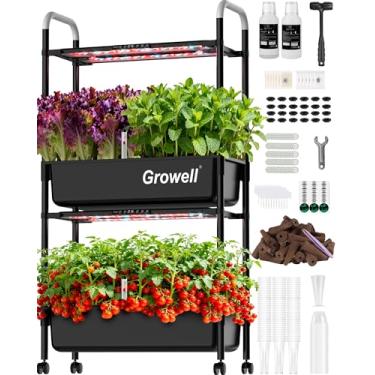 Imagem de Growell Kit de sistema de cultivo hidropônico grande de 54 cápsulas GWHS11BKA